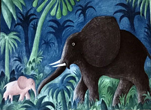 Cartes · Miniatres pour traims du zoo Hagenbeck