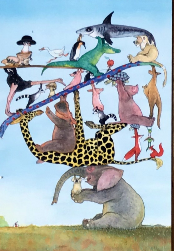 Cartes · Miniatres pour traims du zoo Hagenbeck