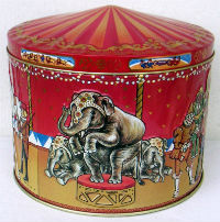 Boîtes & emballages · Boite de chocolats - tôle emboutie - Rolf Knie