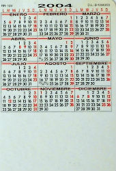 Calendriers · Espagne