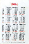 Calendriers · Union Sovietique - Urss