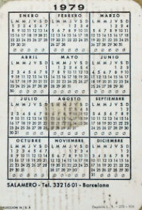 Calendriers · Espagne