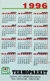 Calendriers · Espagne