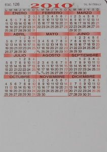 Calendriers · Espagne