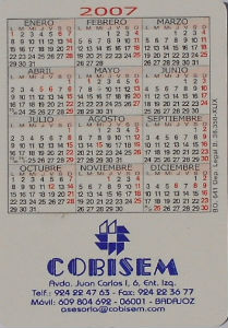 Calendriers · Espagne