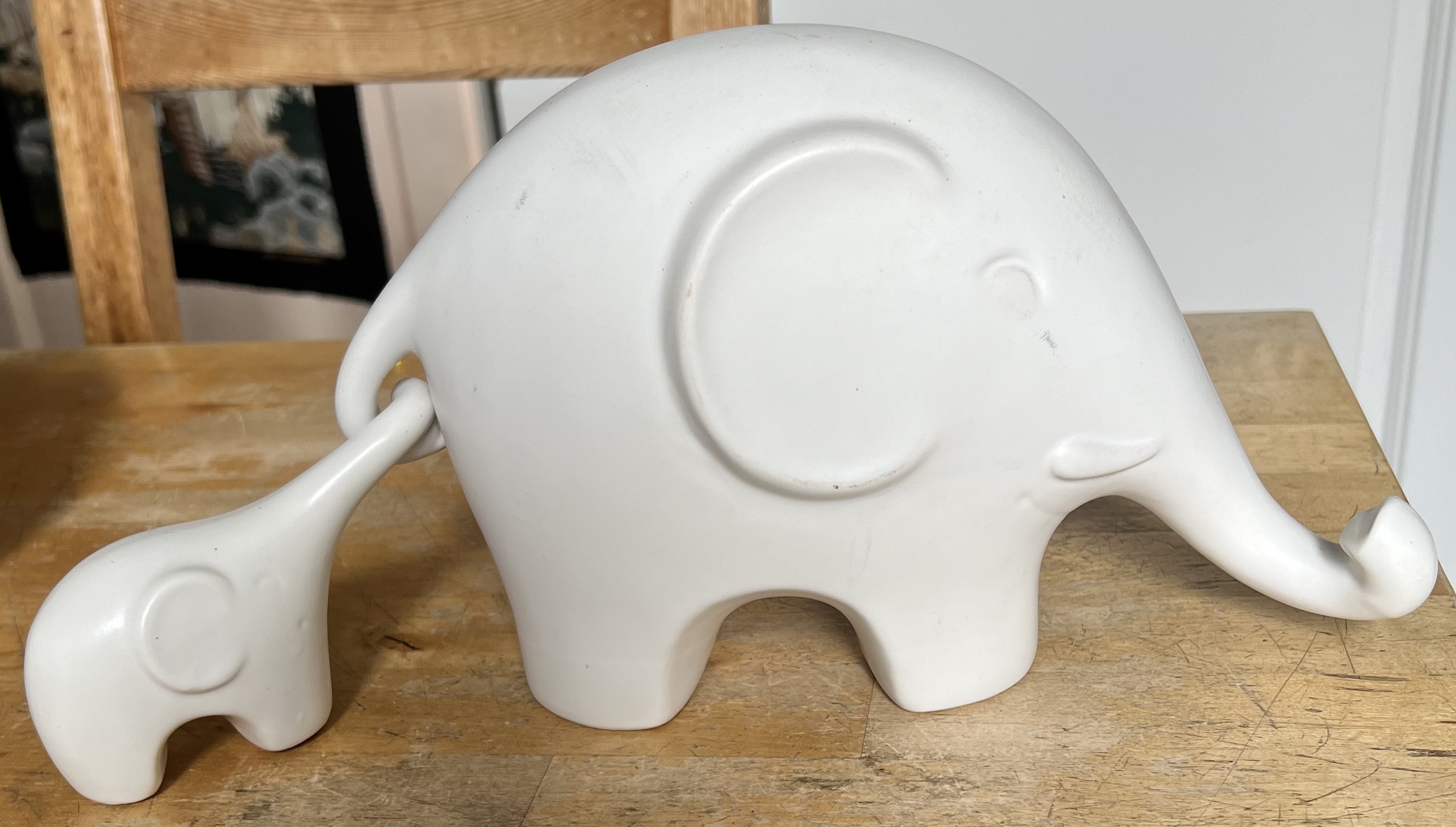 Diverses matières · Plâtre peint couleur argent - grande taille
