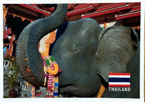 Cartes · Cartes postales Asie - Éléphants d'Asie