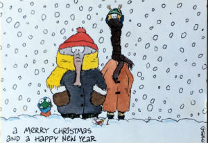 Cartes · 23 cartes hollandaises " Merry Christmas - Happy New Year"
