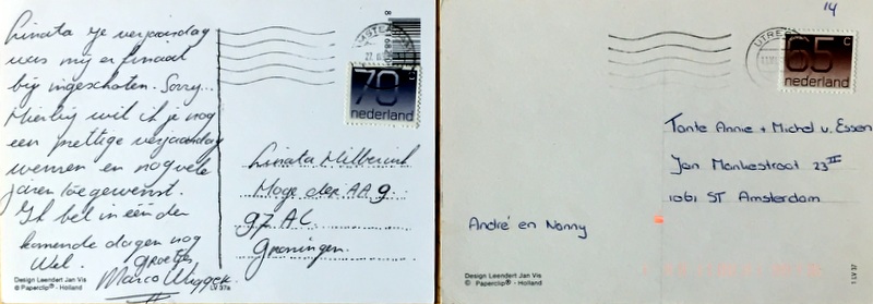 Cartes · 14 cartes hollandaises " Happy Birthday"