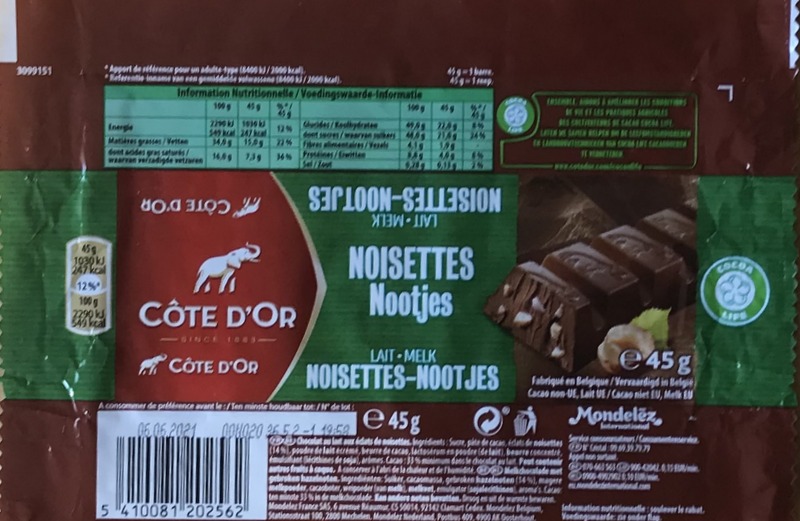 Boîtes & emballages · Côte d'Or