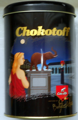 Boîtes & emballages · Boite de chocolats - tôle emboutie - Rolf Knie