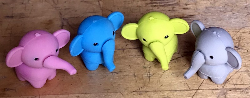Objets insolites · Gommes