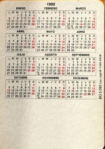 Calendriers · Espagne