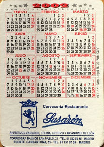 Calendriers · Espagne