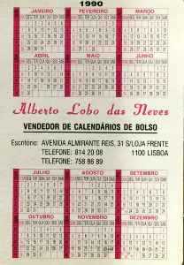 Calendriers · Portugal