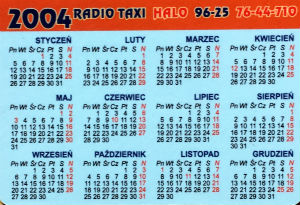 Calendriers · Pologne