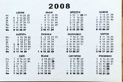 Calendriers · Republique Tchèque