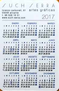 Calendriers · Espagne