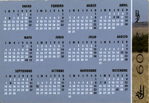 Calendriers · Espagne