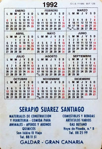 Calendriers · Espagne