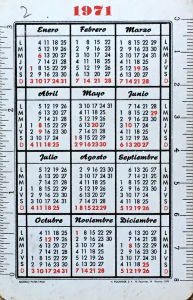 Calendriers · Espagne