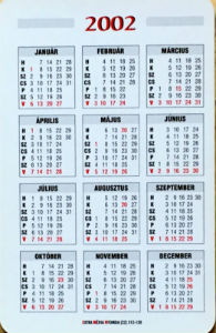 Calendriers · Hongrie