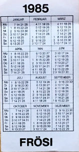 Calendriers · Hongrie