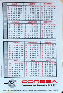 Calendriers · Portugal