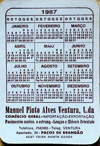 Calendriers · Portugal