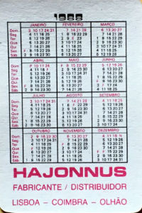 Calendriers · Portugal