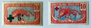 Timbres · Moyen Congo