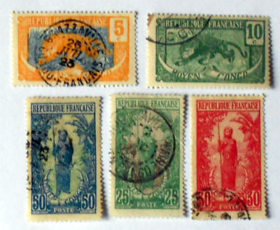 Timbres · Moyen Congo