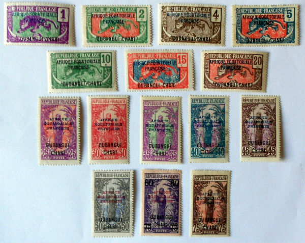 Timbres · Oubangui Chari A.E.F