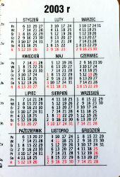 Calendriers · Pologne
