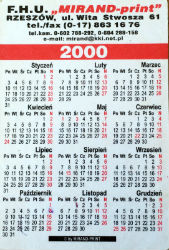 Calendriers · Pologne
