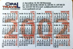 Calendriers · Pologne