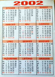 Calendriers · Pologne