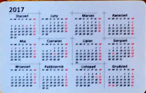 Calendriers · Pologne