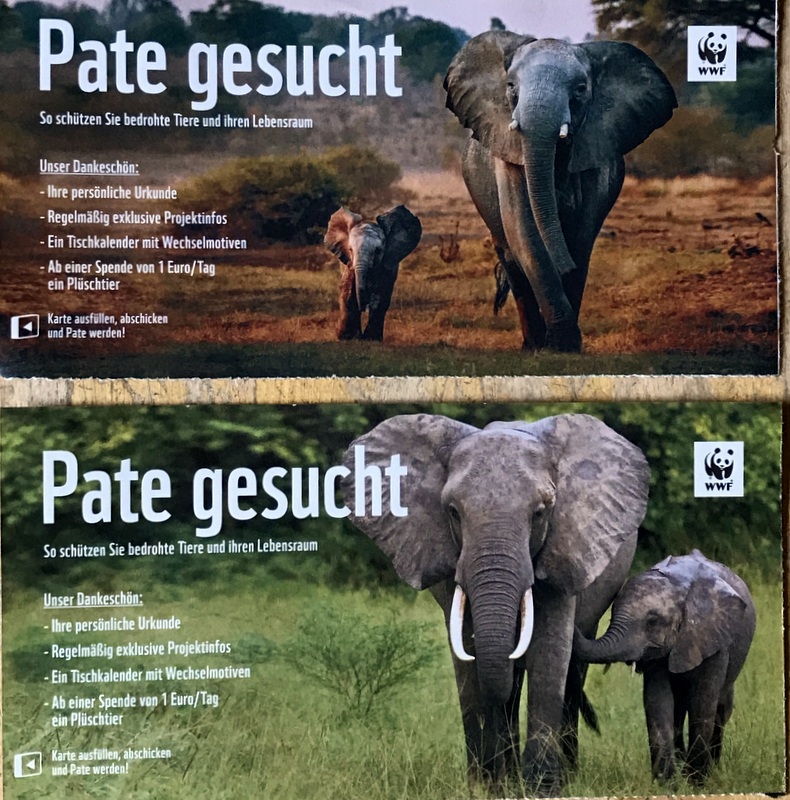 Objets insolites · Publicité pour parapluies 3 elephants