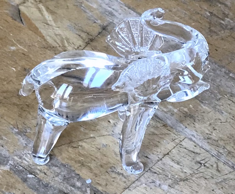 Diverses matières · Elephants EN Verre - Crystal