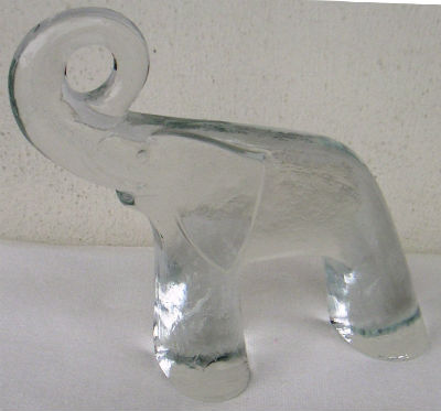 Diverses matières · Elephants EN Verre - Crystal