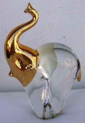 Diverses matières · Elephants EN Verre - Crystal
